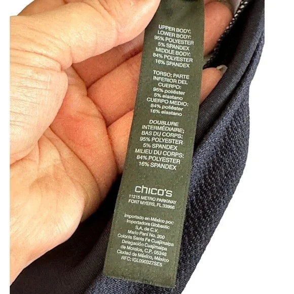 Chico’s Travelers Faux Suede Color Block Cardigan Size Small - Picture 10 of 11